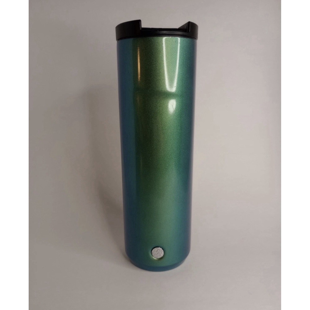 Starbucks 20 oz Stainless Steel Travel Tumbler in Blue Green Iridescent Color